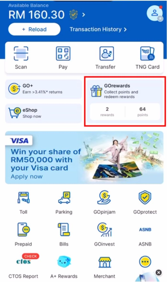Where Can I Check The Balance Of TnGD Points? – Touch 'n Go EWallet ...